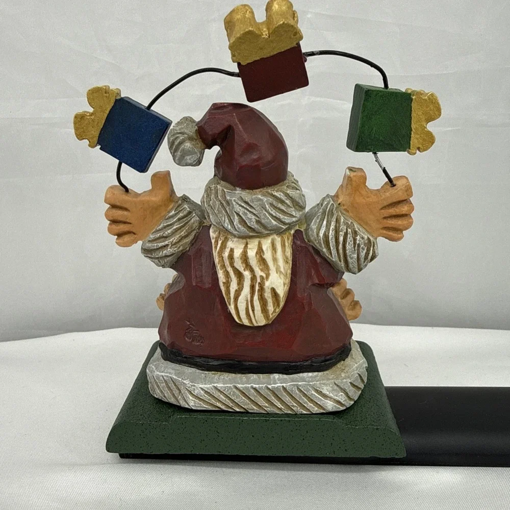 STOCKING HANGER VINTAGE 2000‎ SANTA BY DAVID FRYKMAN RARE